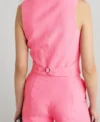Keeley Jones Ted Lasso S02 Pink Dress Suit Back