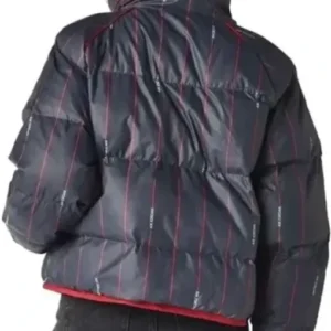 Keeley Jones Ted Lasso S03 Black Puffer Jacket Back