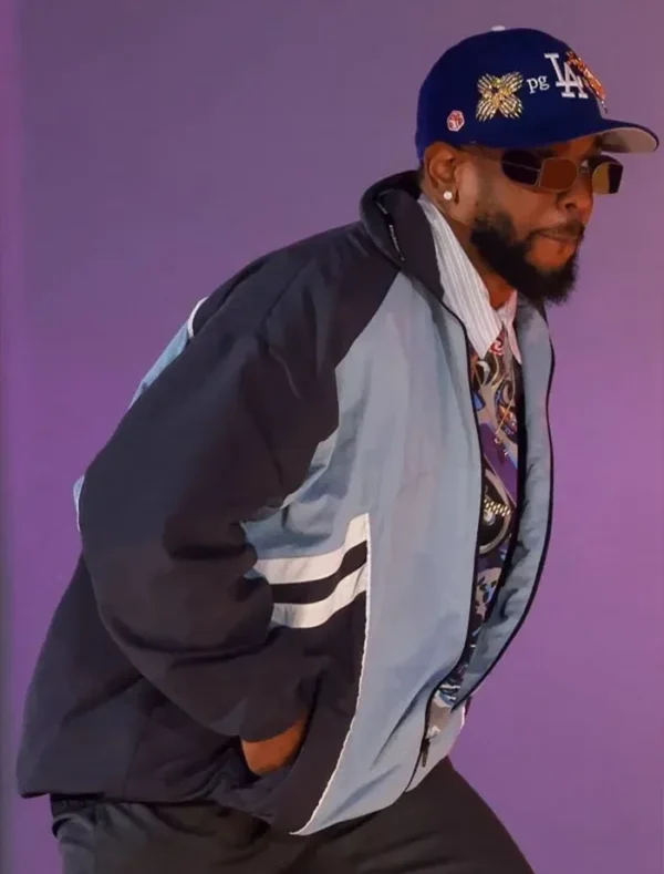 Kendrick Lamar Blue Jacket Front