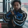 Kendrick Lamar Not Like Us Black And Blue Track Jacket Front View