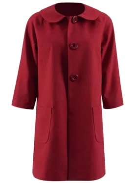 Kiernan Shipka Chilling Adventures of Sabrina Red Coat Front