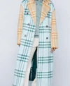 Kiesha Williams The Chi S06 Wool Plaid Long Coat