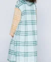 Kiesha Williams The Chi S06 Wool Plaid Long Coat Back