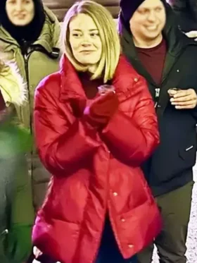 Kim Matula The Finnish Line Puffer Jacket clsoeup