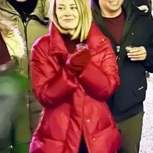 Kim Matula The Finnish Line Puffer Jacket clsoeup