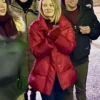 Kim Matula The Finnish Line Red Puffer Jacket
