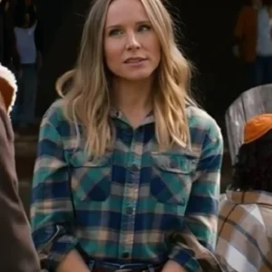Kristen Bell Nobody Wants This 2024 Cotton Plaid Shirt