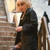 Lady Gaga Joker Folie a Deux 2024 Black Coat Close View 1