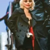 Lady Gaga Joker Folie a Deux 2024 Black Coat Side View