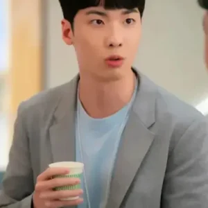 Lee Han Sung My Demon Grey Blazer Coat