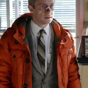 Lester Nygaard Fargo Orange Hooded Jacket