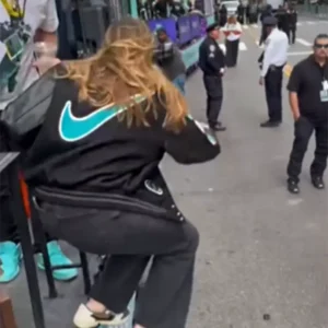 Liberty Championship Parade Sabrina Ionescu Varsity Jacket Back