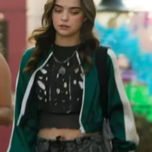 Lucia LoboThe Accident Green Bomber Jacket