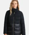 Maggie Bell FBI Season 06 Black Puffer Jacket Front
