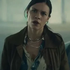 Margot Muller Who Is Erin Carter Brown Biker Jacket