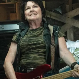 Mary Walsh Deaner 89 Black Leather Vest Front View 1