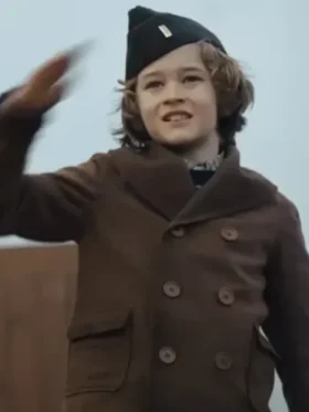 Masters Of The Air Sammy Brown Wool Peacoat