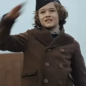 Masters Of The Air Sammy Brown Wool Peacoat