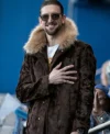 Maximilian Osinski Ted Lasso S03 Brown Fur Coat