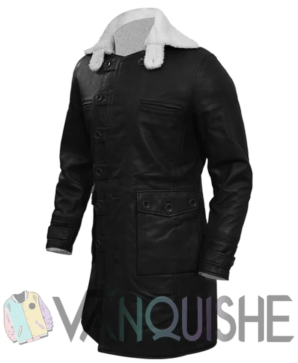 Shop Men’s Black Bane Leather Coat - Vanquishe