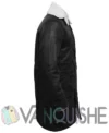 Men’s Black Bane Leather Coat right
