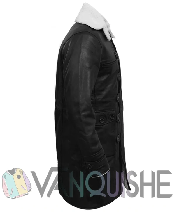Shop Men’s Black Bane Leather Coat - Vanquishe