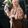Meryl Only Murders in the Building S04 Beige Embroidered Jacket