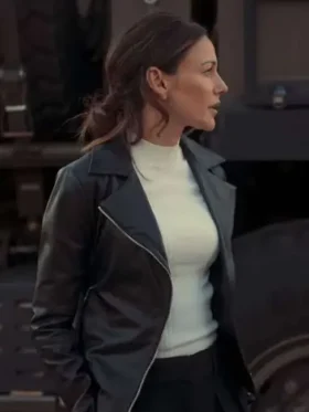 Michelle Fool Me Once Black Biker Jacket