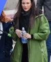 Michelle Keegan Brassic S05 Green Long Coat
