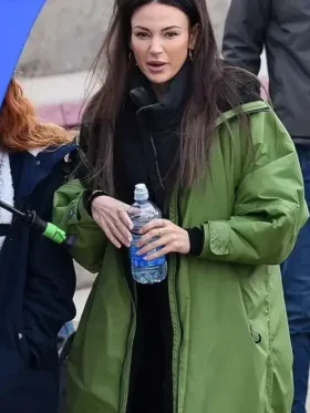 Michelle Keegan Brassic S05 Green Long Coat