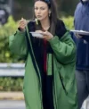 Michelle Keegan Brassic S05 Green Long Coat For Sale