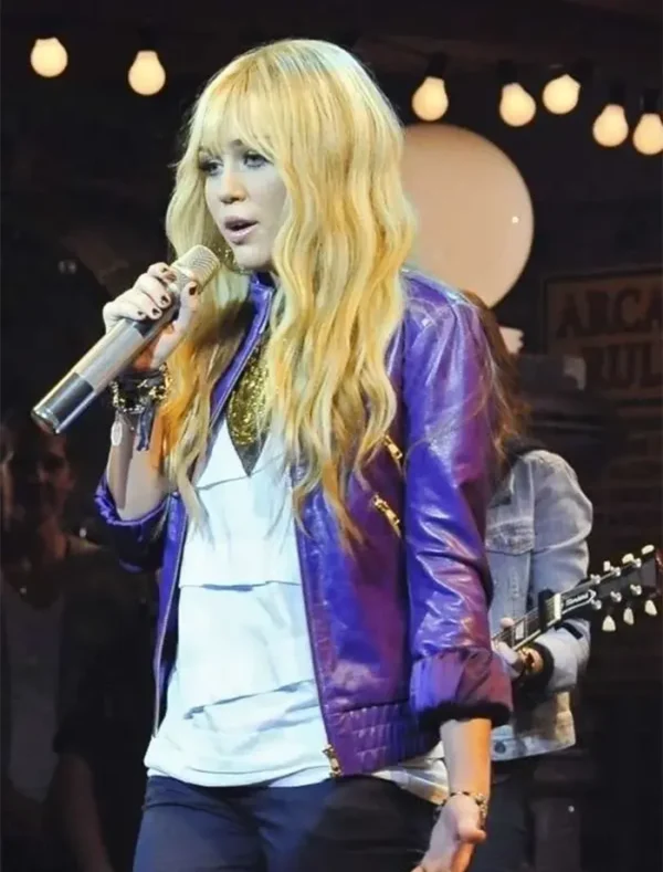 Miley Cyrus Hannah Montana Purple Jacket