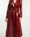 Mindy Chen Emily In Paris Latex Coat Full View