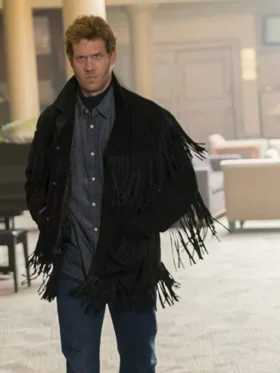 Mr Wrench Fargo Cowboy Black Fringe Leather Jacket