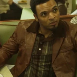 Myles Bullock Fight Night Leather Jacket Front