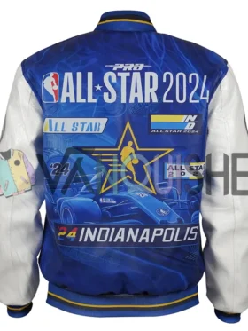 NBA All Star Game 2024 Varsity Jacket back