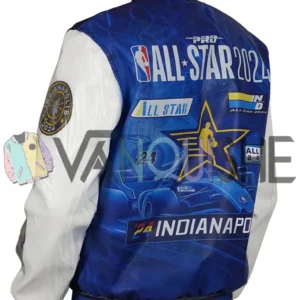 NBA All Star Game 2024 Varsity Jacket left back