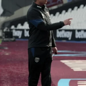 Nathan Shelley Ted Lasso Black Tracksuit Side View