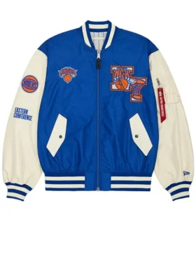 New York Knicks X Alpha X New Era L 2B Bomber Jacket