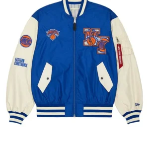New York Knicks X Alpha X New Era L 2B Bomber Jacket