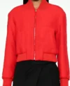 Nobody Wants This 2024 Kristen Bell Red Tweed Jacket On Sale