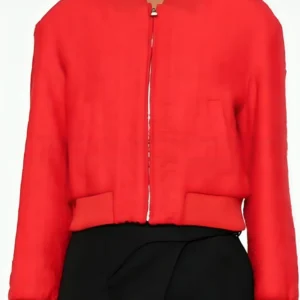 Nobody Wants This 2024 Kristen Bell Red Tweed Jacket On Sale