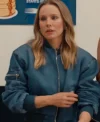 Nobody Wants This Kristen Bell Blue Denim Bomber Jacket