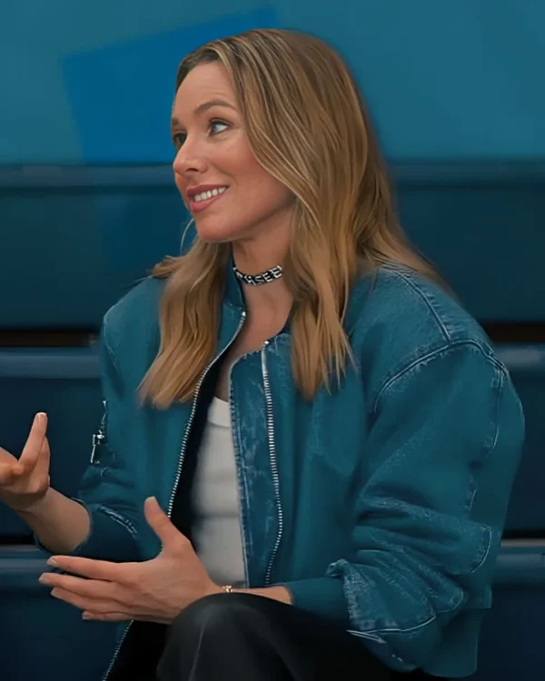 Nobody Wants This Kristen Bell Denim Bomber Jacket