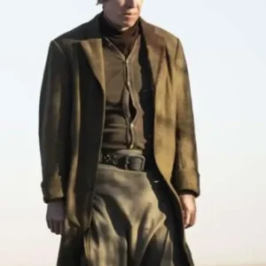 Ole Munch Fargo S05 Brown Wool Trench Coat
