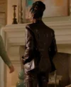 Order Found S02 Gabi Mosely Brown Leather Blazer