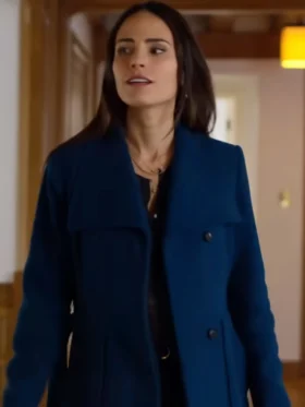 Order Jordana Brewster Cellar Door 2024 Blue Wool Coat