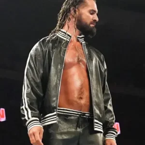 Order Monday Night Raw 2024 Seth Rollins Black Leather Jacket