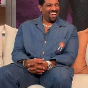 Order Tamron Hall Show Deon Cole Denim Embroidered Shirt