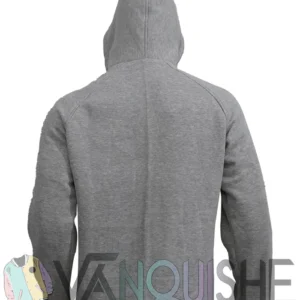 Phil Dunster Ted Lasso Grey and Blue Hooded Jacket back
